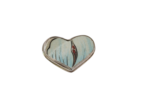 Size 6.5 Eclectic Turquoise Heart