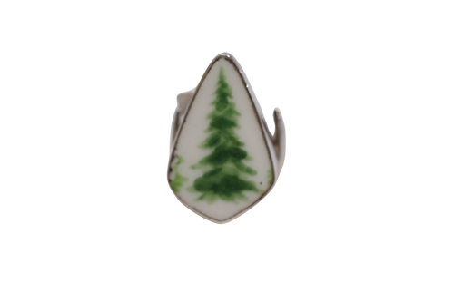 Size 6.5 Snowy Tree Ring