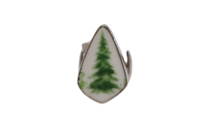 Size 6.5 Snowy Tree Ring