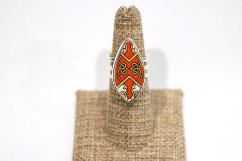 Size 6.5 Teardrop Geometric Ring