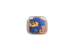 Size 6 Blue Petals Ring