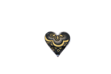 Size 6 Golden Glamour Heart Ring