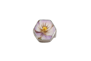 Size 6 Lavender Pansy Ring