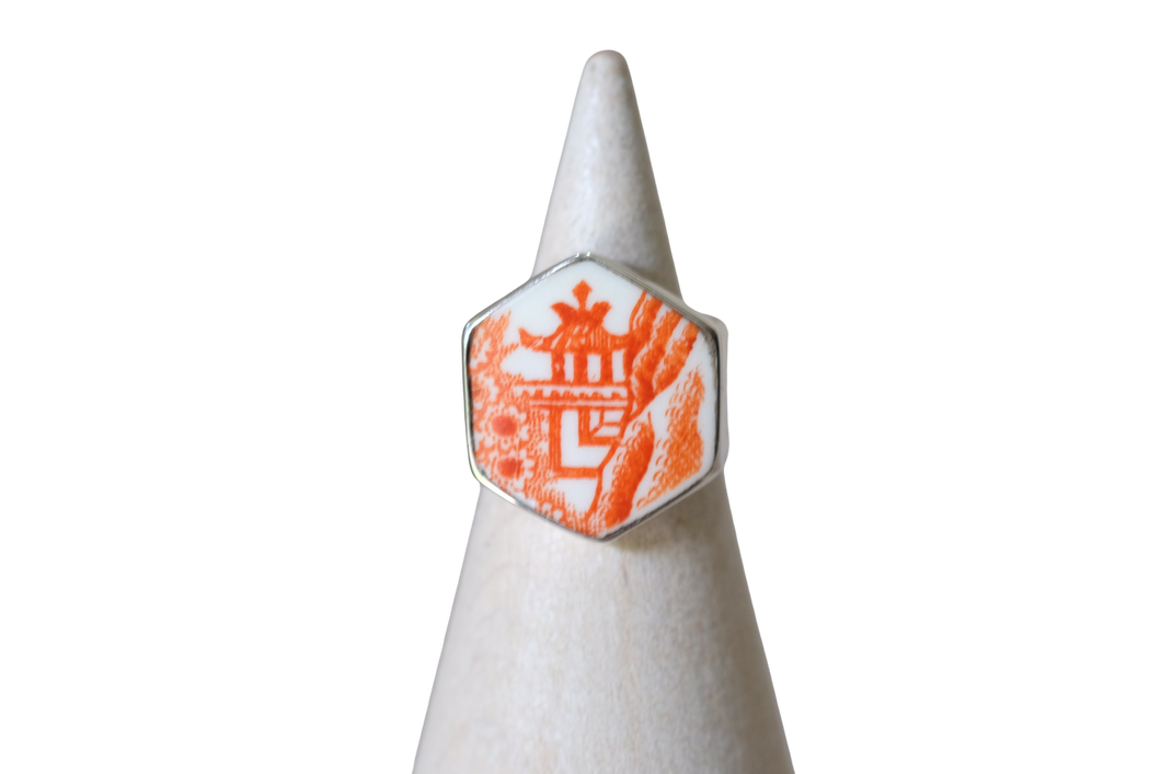 Size 6 Orange Willow Ring