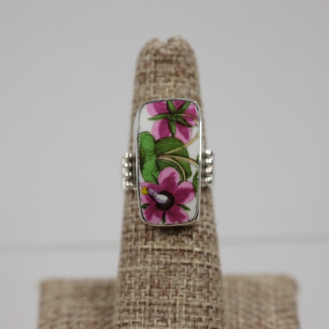 Size 6 Rectangle Portmeirion Ring