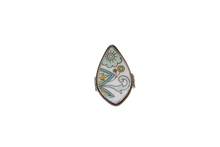 Size 7.5 Retro Flowers Ring
