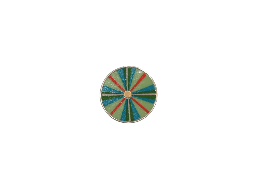 Size 7 Round Candy Stripe Ring