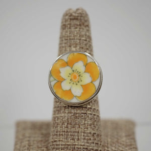 Size 7 Yellow Flower Ring