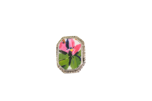 Size 8 Bold Floral Ring