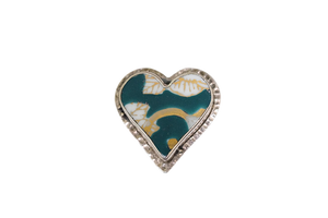 Size 8 Green Heart Ring