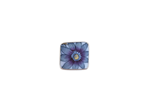 Size 8 Square Floral Ring