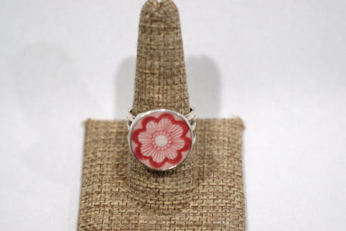 Size 9.5 Little Round Flower Ring