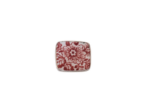 Size 9.5 Red Transferware Ring