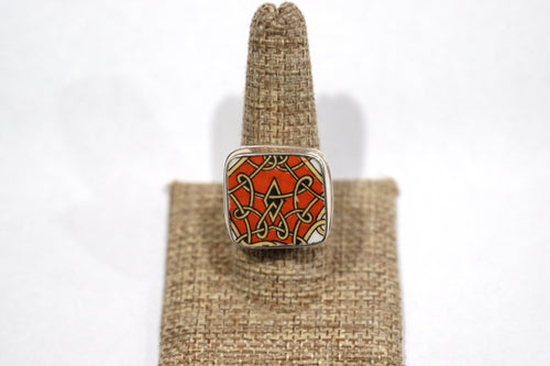 Size 9 Crazy Geometric Ring