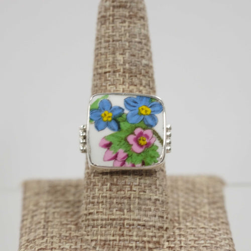 Size 9 Square Portmeirion Ring