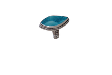 Size 6.5 Crackled Turquoise Ring