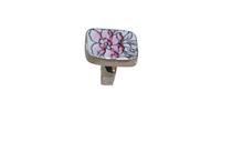 Size 6 Rectangle Touch of Pink Ring