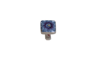 Size 8 Square Floral Ring