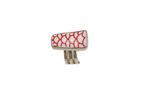 Size 9 Red Scales Ring