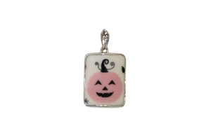 Small Pink Pumpkin Pendant