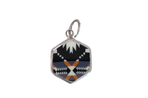 Southwestern Hexagon X Pendant