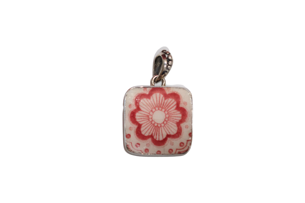Square Flower Pendant