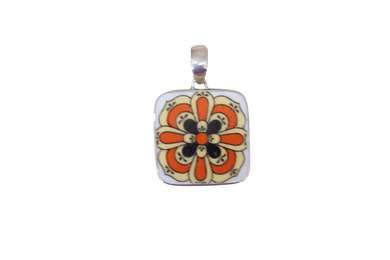 Square Geometric Pendant