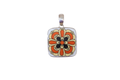 Square Geometric Pendant