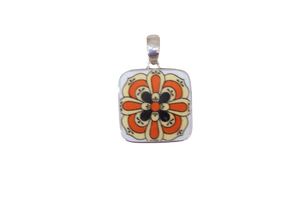 Square Geometric Pendant
