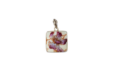 Square Lavender Petals Pendant
