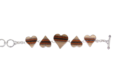 Stonelike Heart Bracelet