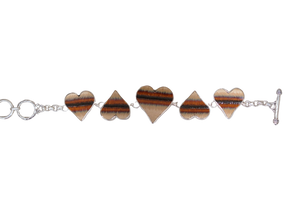 Stonelike Heart Bracelet