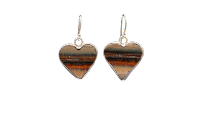 Stonelike Heart Earrings