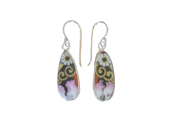 Swirls and Floral Earrings