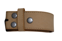 Tan Suede Snap on Belt Strap