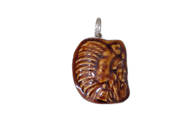 Textured Indian Chief Pendant