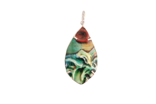 Textured Teardrop Pendant