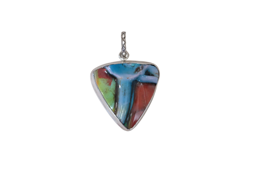 Textured Triangle Pendant