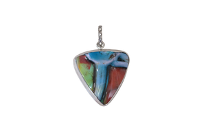 Textured Triangle Pendant