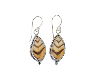 Tiger Print Rope Earrings