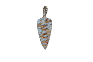 Triangle Faces in the Crowd Pendant