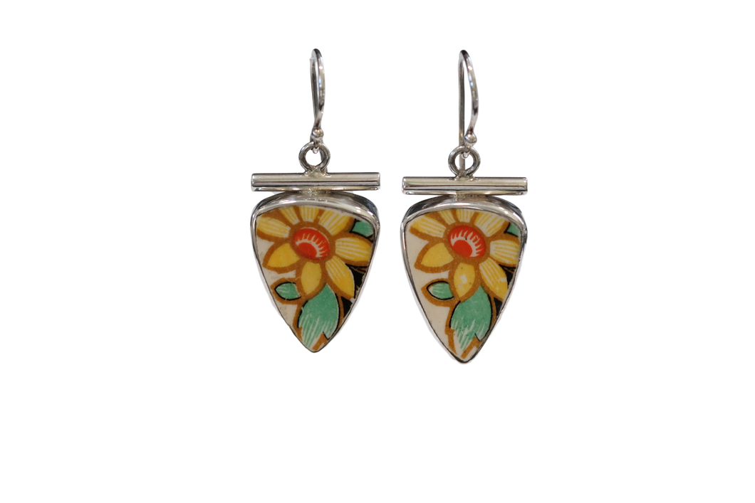 Triangle October Earrings