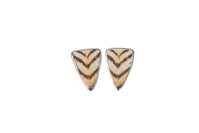 Triangle Tiger Print Earrings
