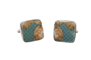Turquoise and Gold Cufflinks