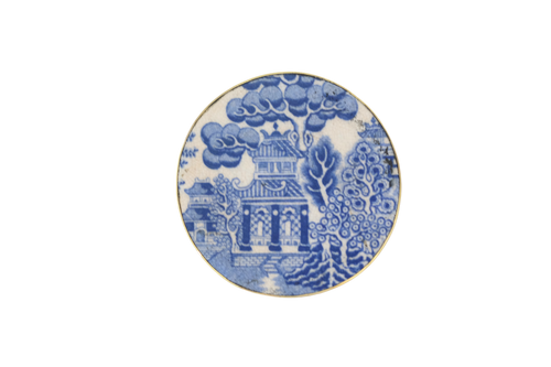 Very Vintage Blue Willow Belt Buckle