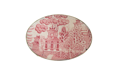 Very Vintage Red Willow Belt Buckle