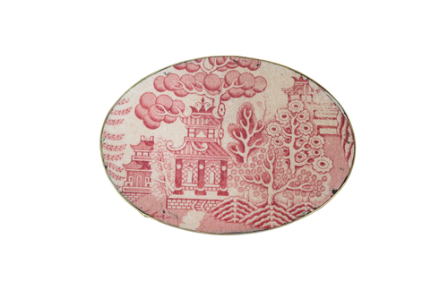 Very Vintage Red Willow Belt Buckle