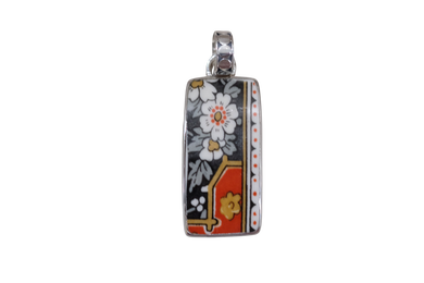 Very Vintage Small Rectangle Chinoiserie Pendant