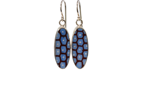 Waffle Polka Dot Earrings