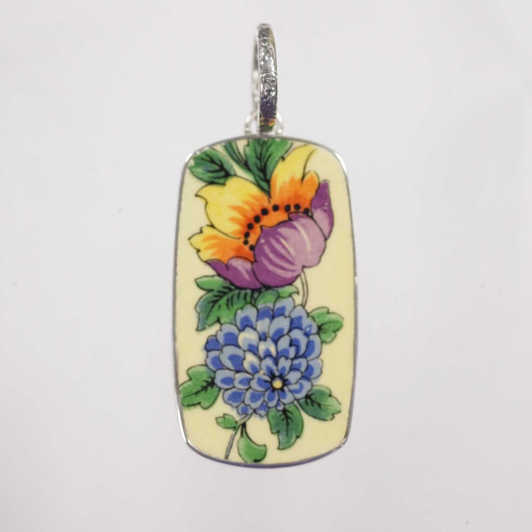 Warm and Cool Floral Pendant